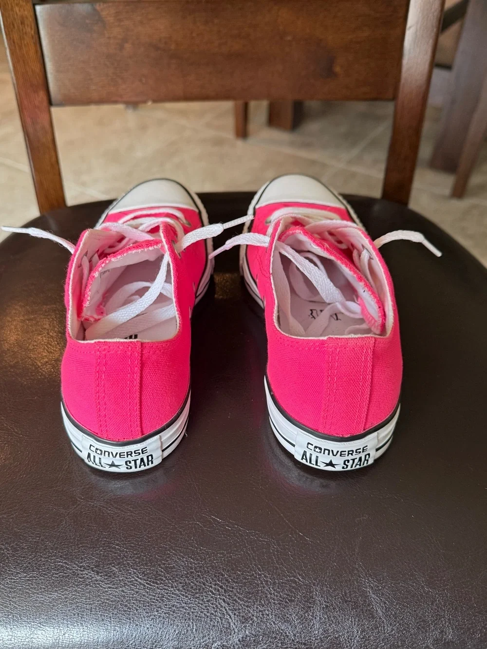 Converse Hot Pink Low Top Sneakers